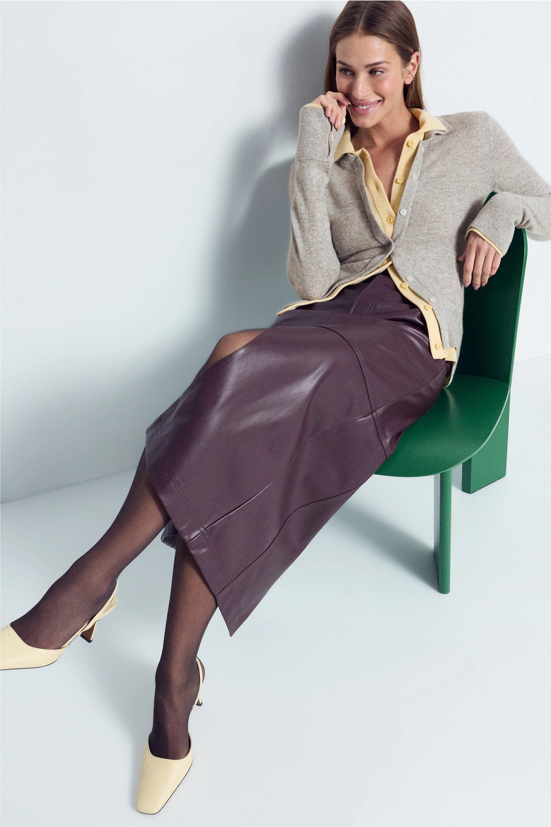 Cashmino Layered Collared Cardigan by NAADAM 0