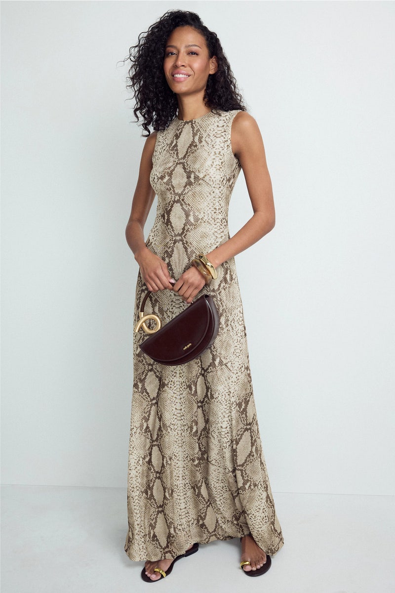 Uzina Snake Print Maxi Dress by Ronny Kobo - Photo 0