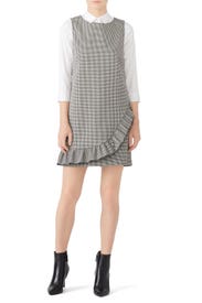 Houndstooth Ruffle Shift by Tara Jarmon