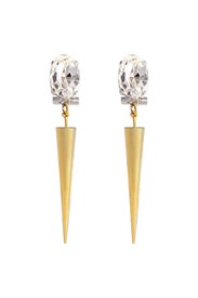 Crystal Thistle Drop Earrings by Anton Heunis