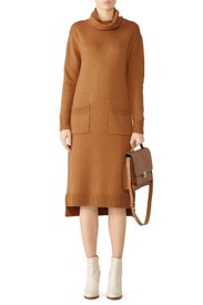 Orange Soft Knit Dress by CAARA