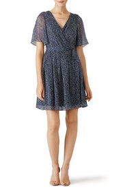 Blue Katina Dress by Diane von Furstenberg