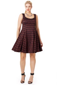 Red Coral Dress by Eva Franco