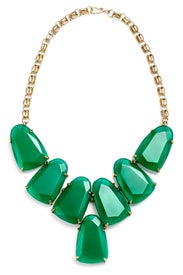 Green Stone Bib Necklace by Kendra Scott