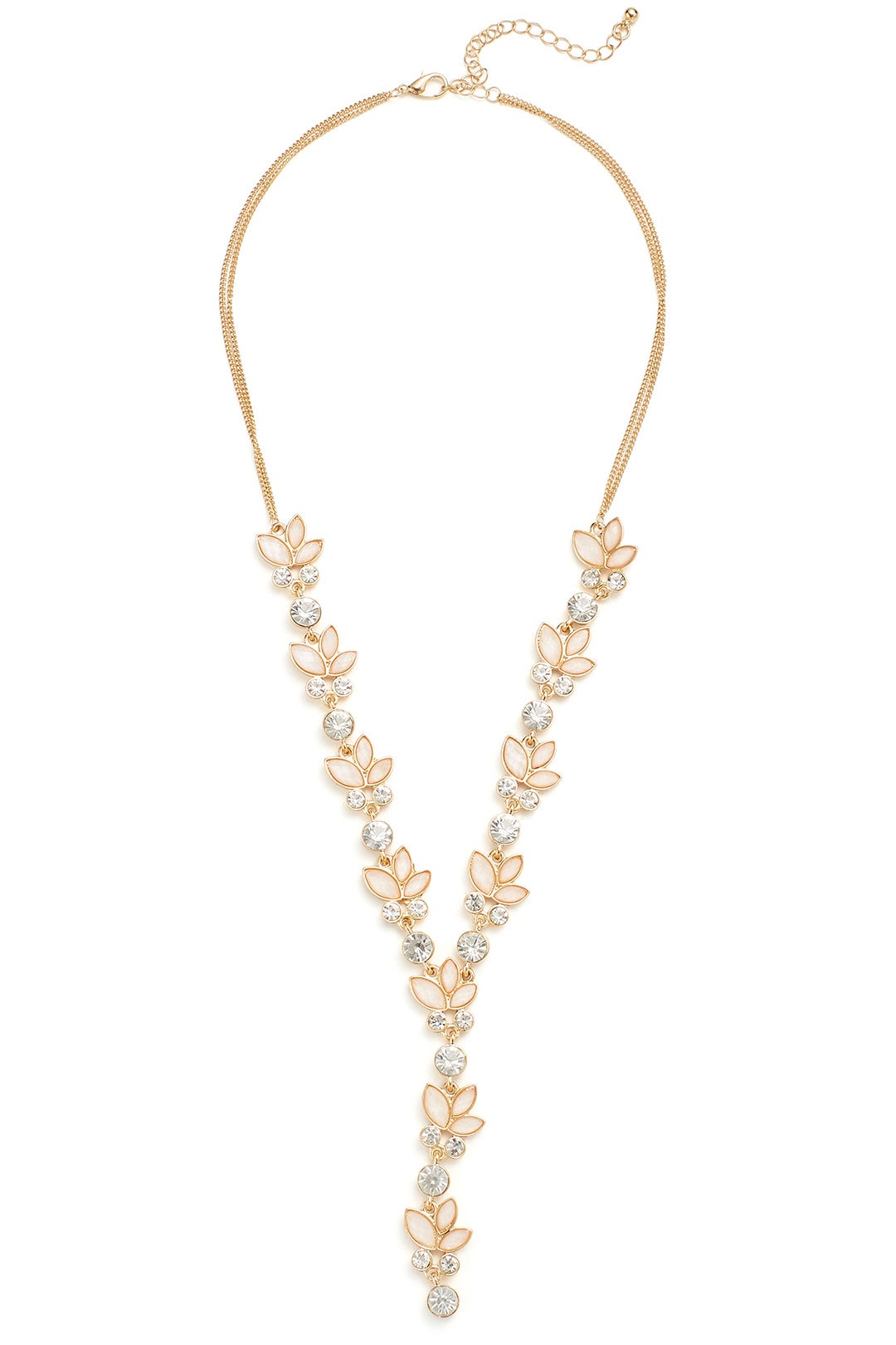 Crystal Lariat Necklace by Loren Olivia 1