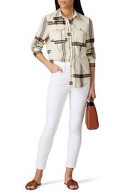 White High Rise Cropped Jeans by Madewell