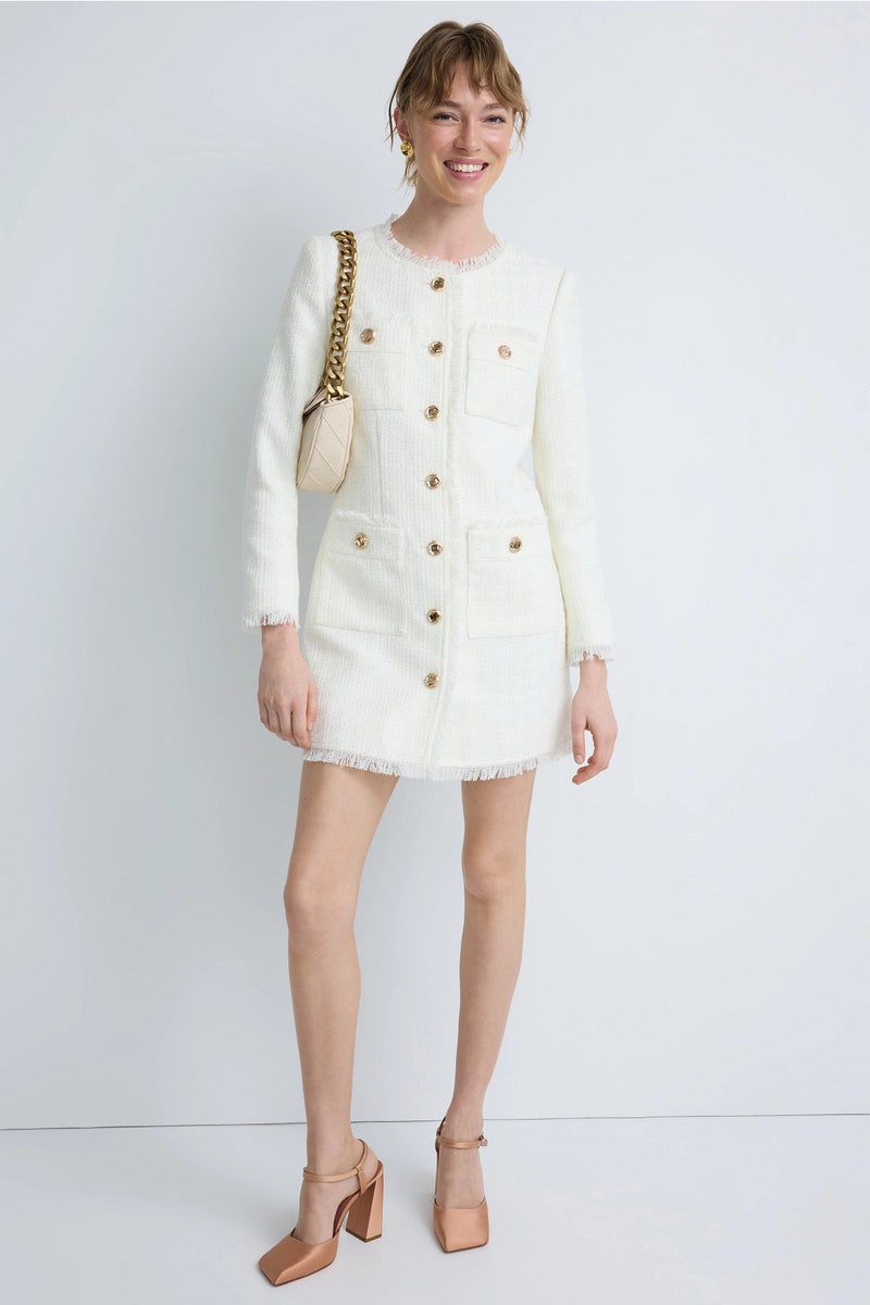 Neile Boucle Long Jacket by Milly - Photo 0
