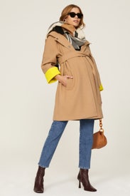 The Divina Maternity Coat by PIETRO BRUNELLI MATERNITY
