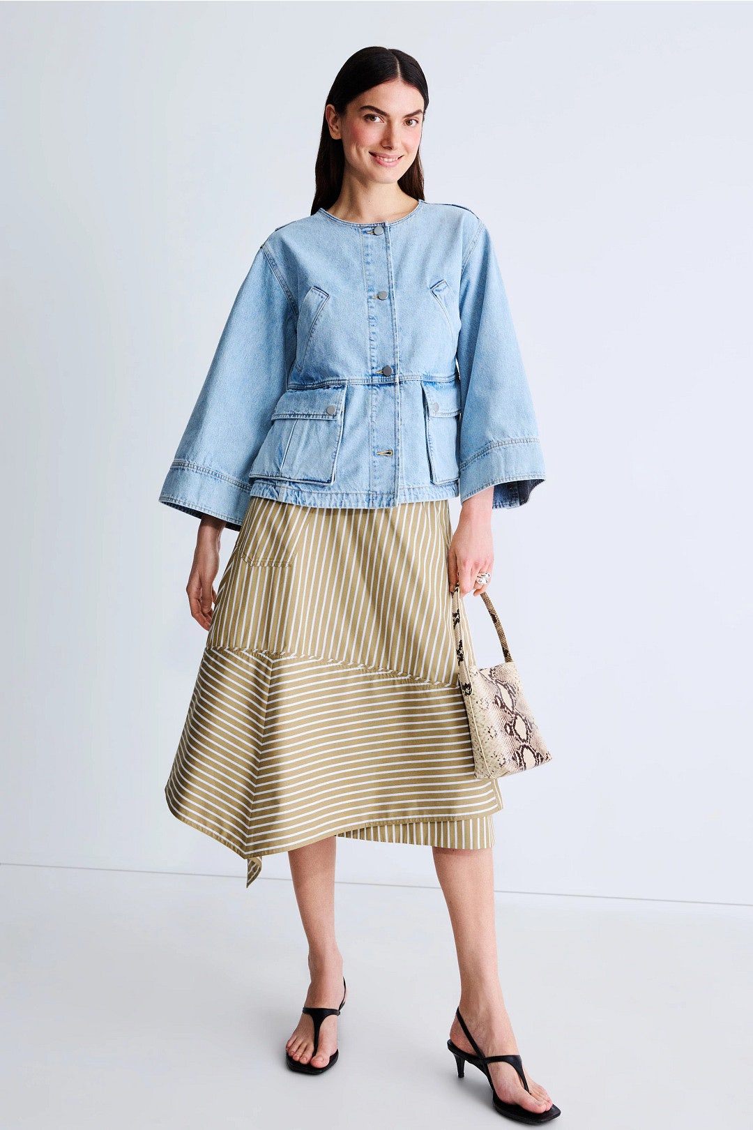 Stripe Wrap Skirt by 3.1 Phillip Lim 0