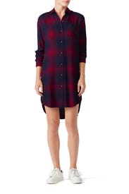 Plaid Bianca Shirtdress by Rails
