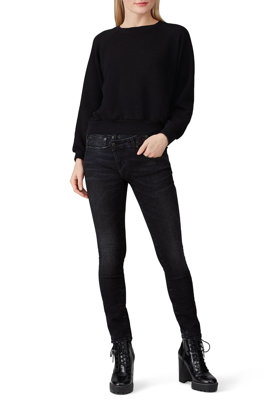 Crossover Skinny Jeans by R13 0