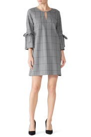 Tie Sleeve Plaid Shift by Waverly Grey