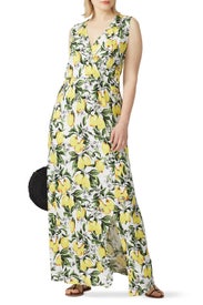Lemon Printed Maxi by JUNAROSE