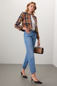 Art Plaid Tweed Blazer by kate spade new york