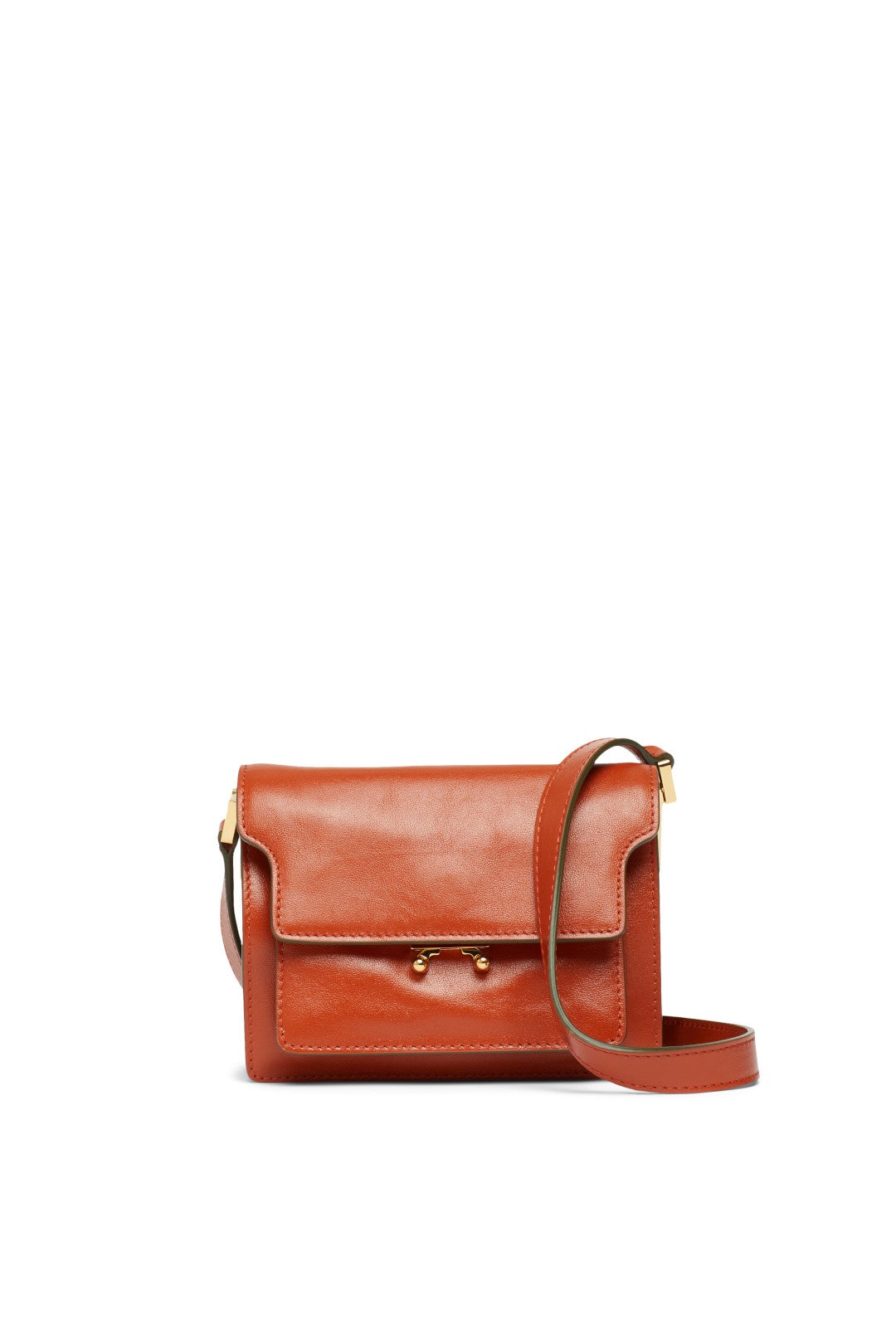 Brown Trunk Soft Mini Bag by Marni Accessories 0