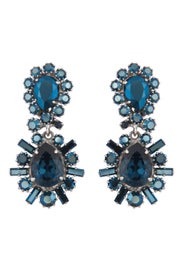 Sapphire Crystal Stunner Earrings by Rodrigo Otazu