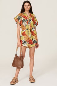Floral Linen Romper by Scotch & Soda