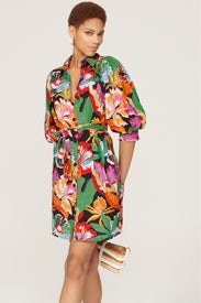 Puff Sleeve Midi Dress by Scotch & Soda