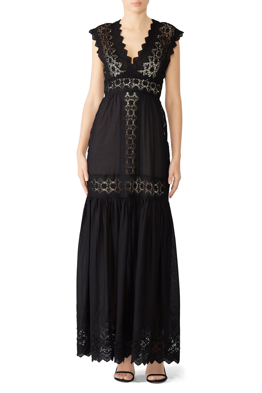 Embroidered Lace Maxi by Aijek 0