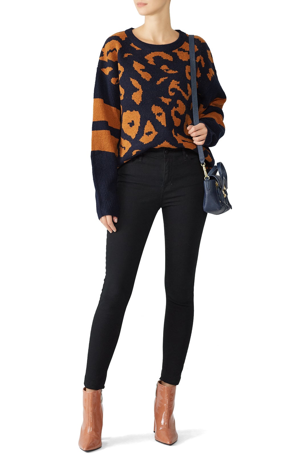 Jodi Leopard Sweater by John + Jenn 0