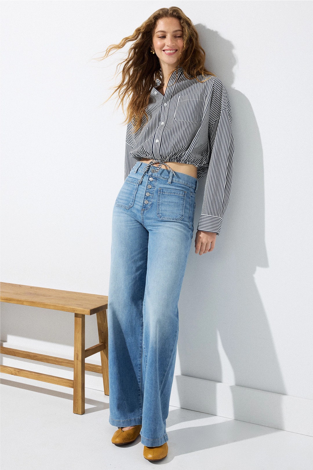 Georgia Wide Leg Jeans by LE JEAN 0