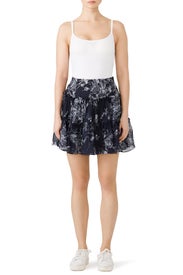 Inky Floral Mirabelle Skirt by Cinq à Sept