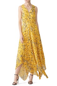 Pleated Animal Print Maxi by Derek Lam 10 Crosby