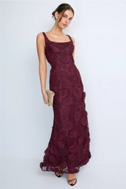 Lorena Embroidered Gown by Dress The Population