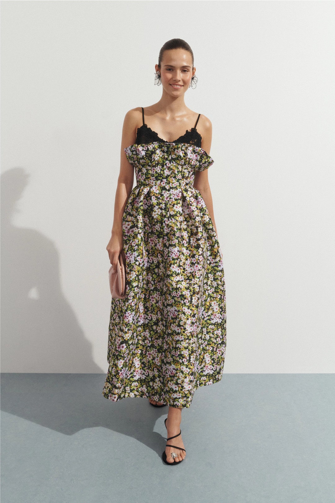 Theresa Lace Trimmed Dress by KIKA VARGAS 0
