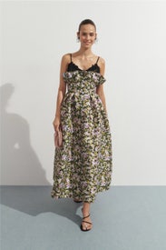 Theresa Lace Trimmed Dress by KIKA VARGAS
