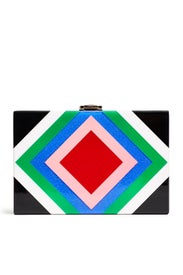 Diamond Box Clutch by Milly Handbags