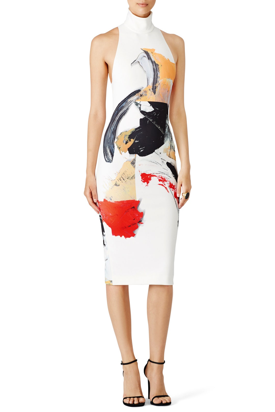 White Print Dakota Sheath  by Solace London 0
