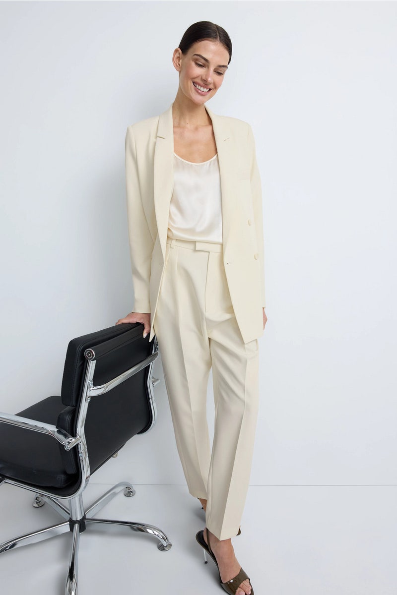 Crop Pleated Pants by LAPOINTE - Photo 0