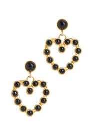 Onyx Love Earrings by Sylvia Toledano