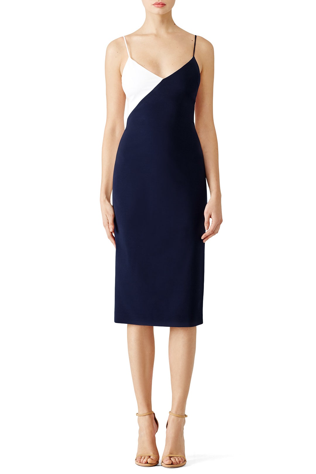 green emerald velvet dress Colorblock Midi Dress – New York & Company