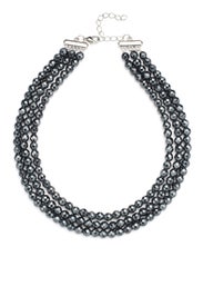 Silver Metallic Collar by Elise M.