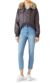 High Low Faux Fur Jacket by KAUFMANFRANCO