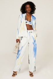 Printed Collared Button Up Shirt by 3.1 Phillip Lim