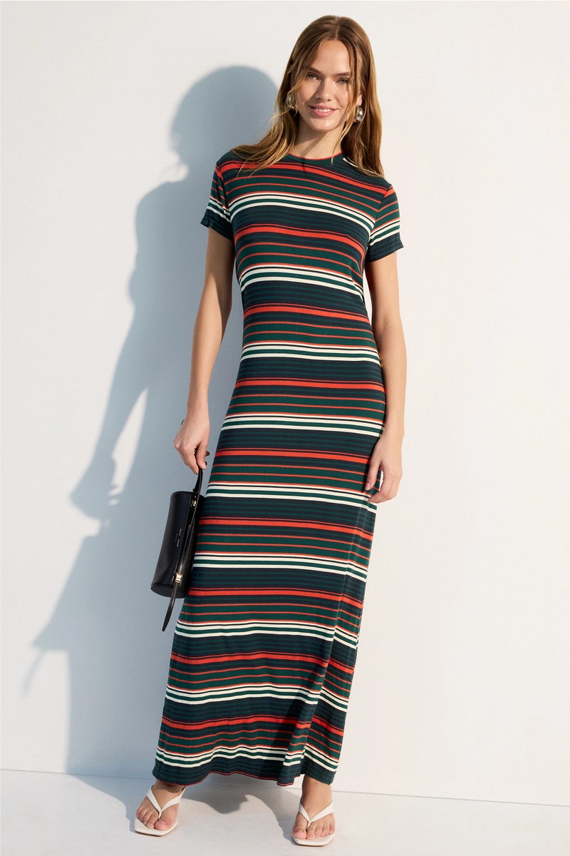 Noelle Dress in Striped Jersey by Proenza Schouler White Label - Photo 0