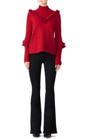 Red Shelley Sweater by Rebecca Minkoff