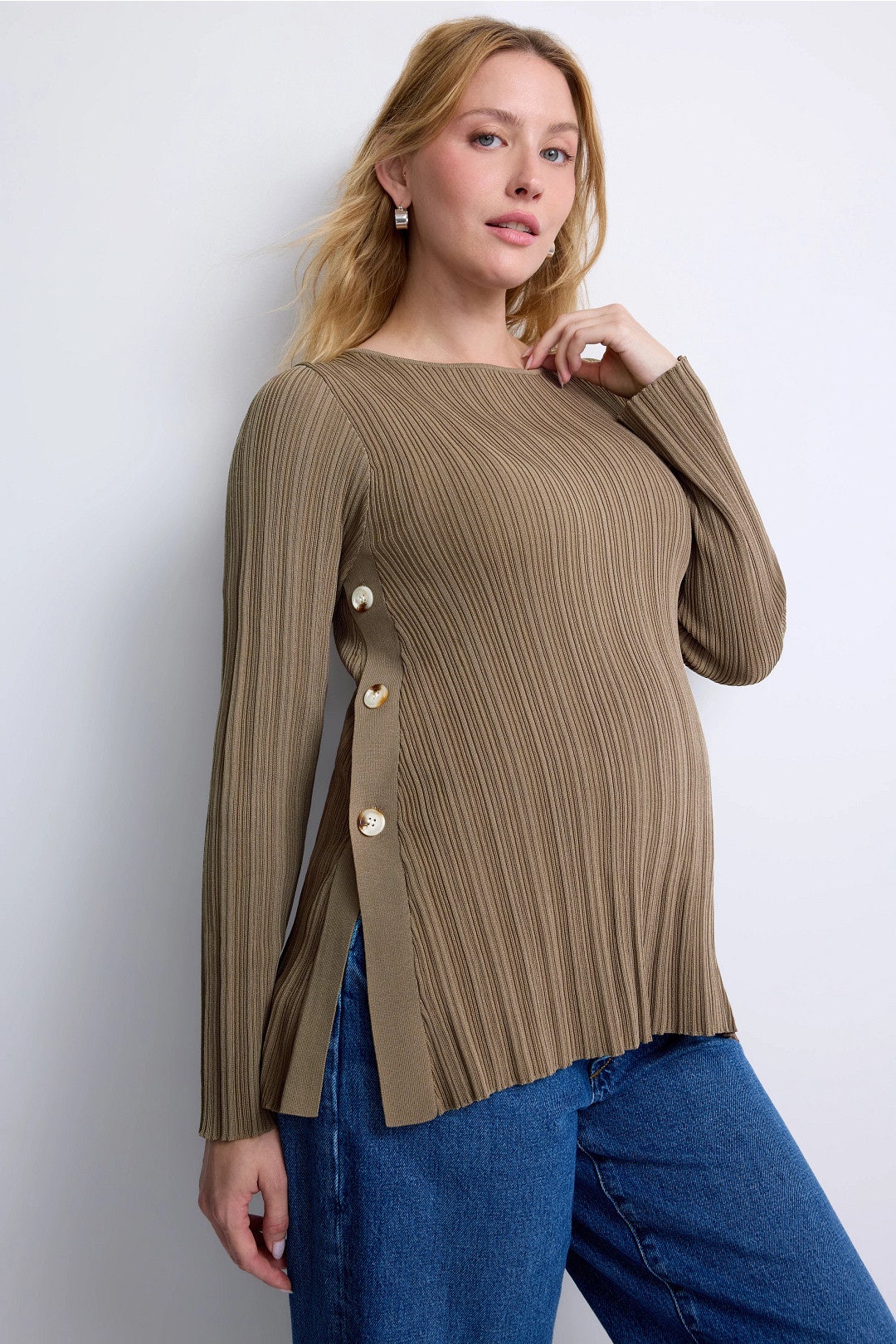 Mabel Maternity Knit Feeding Top by soon maternity 0