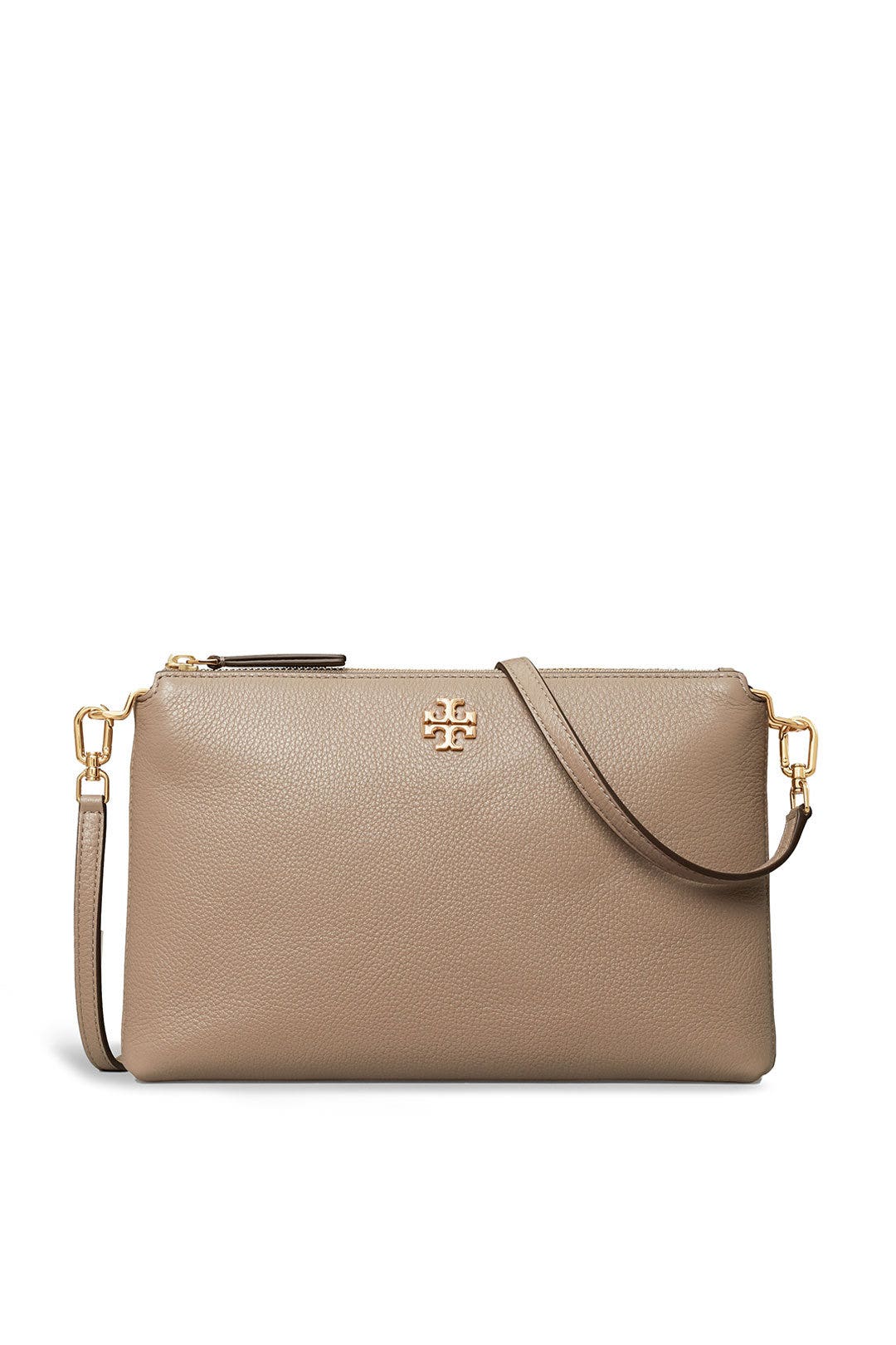 Gray Heron Kira Pebbled Wallet Crossbody by Tory Burch Accessories