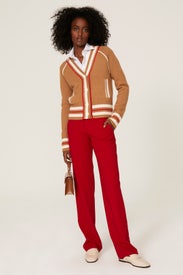 Artist Stripe Wool Cardigan by Wales Bonner