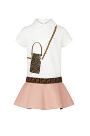 Kids Logo Bag Dress by Fendi Kids