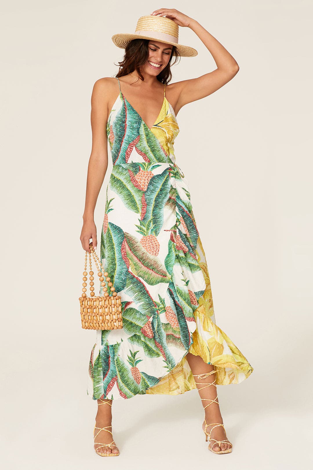 Azalea Forest Wrap Dress by FARM Rio | Rent the Runway