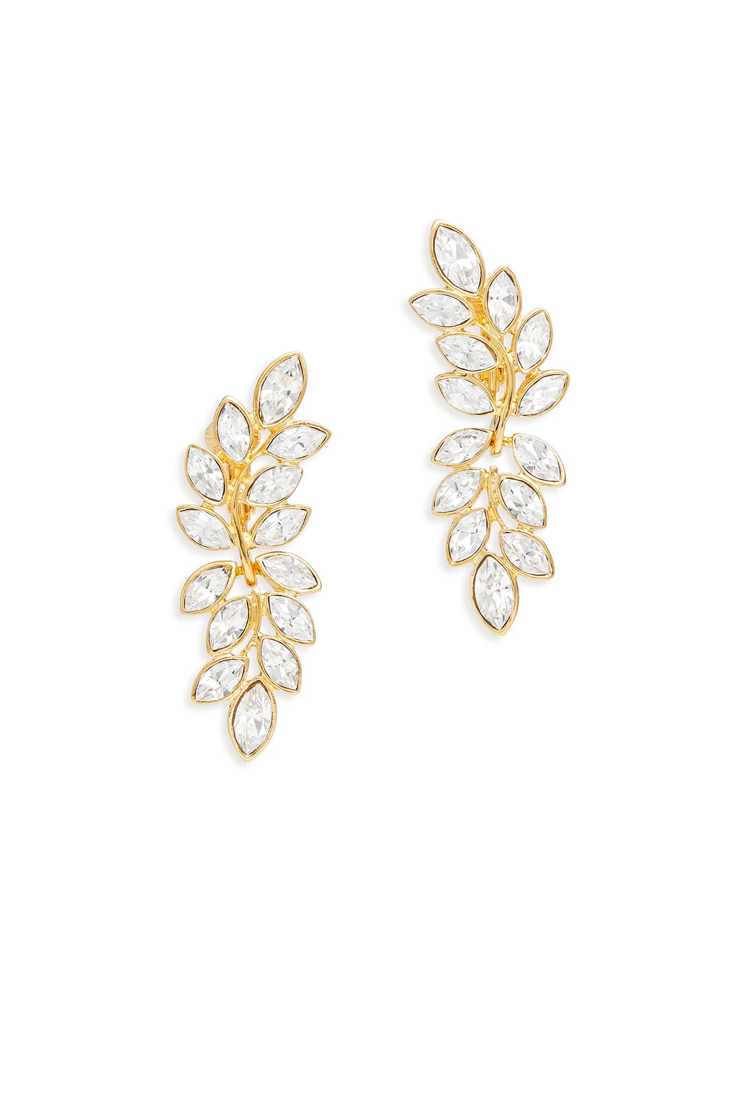 Shimmer Gold Leaf Earrings by Kenneth Jay Lane 1