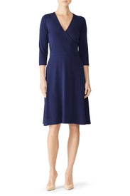 The Perfect Navy Wrap Dress by Leota
