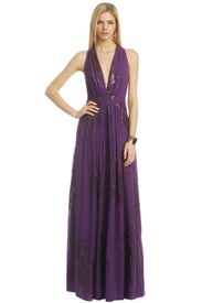 Hawaiian Hibiscus Gown by Nicole Miller