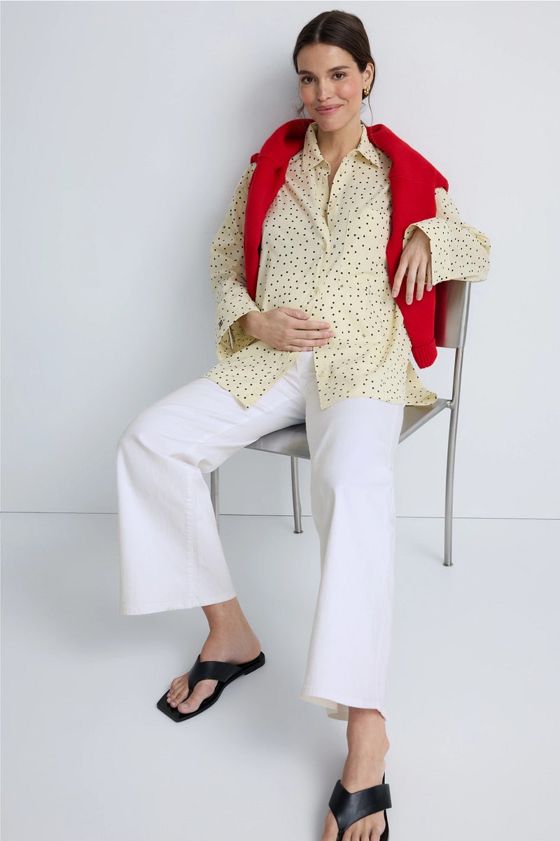 Wide Leg Maternity Jeans by PIETRO BRUNELLI MATERNITY - Photo 0