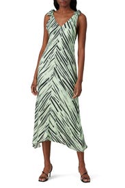 Printed Knot Sleeve Dress by Proenza Schouler White Label